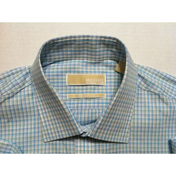 MICHAEL KORS MENS NEW WHITE 100%COTTON DRESS SHIRT REGULAR FIT SIZE:16/34-35 - Picture 4 of 5